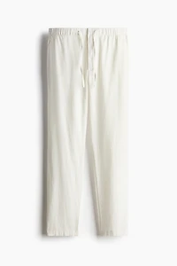 Regular Fit Linen-blend Pants