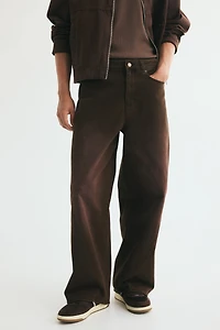Loose-Fit Wide-Leg Twisted-Seam Jeans