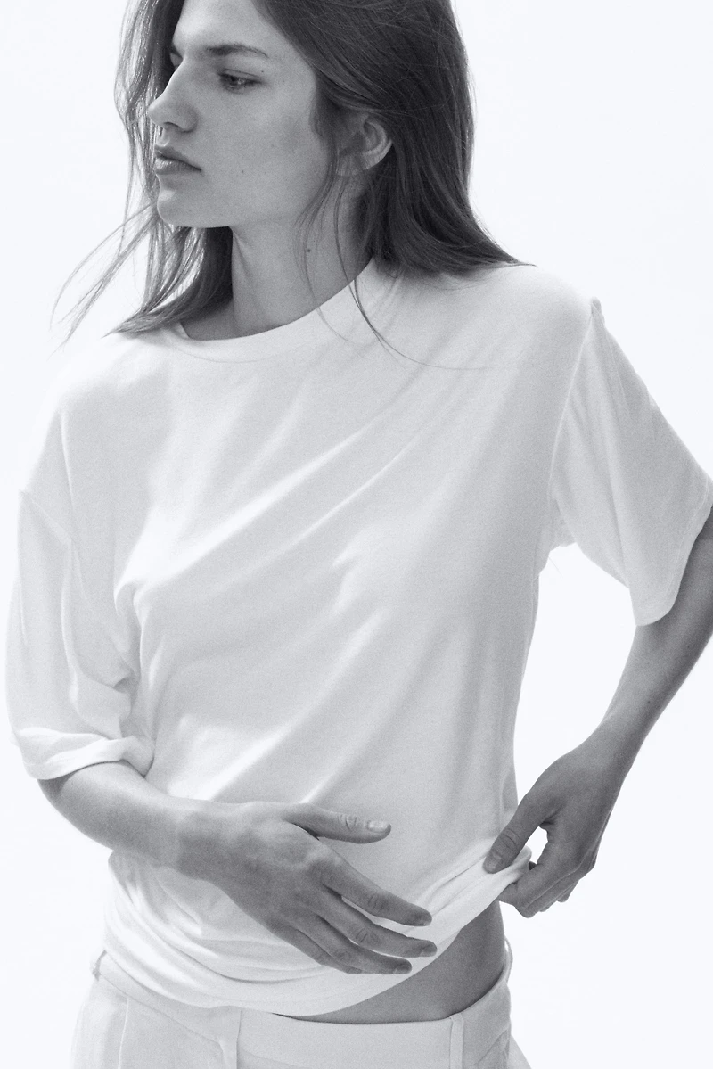 Draped Viscose Top