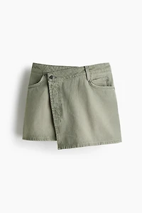 Denim Wrap Skirt