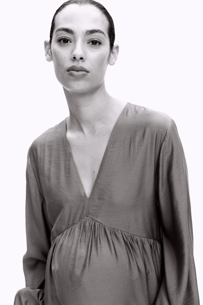 MAMA Viscose-Blend Nursing Dress