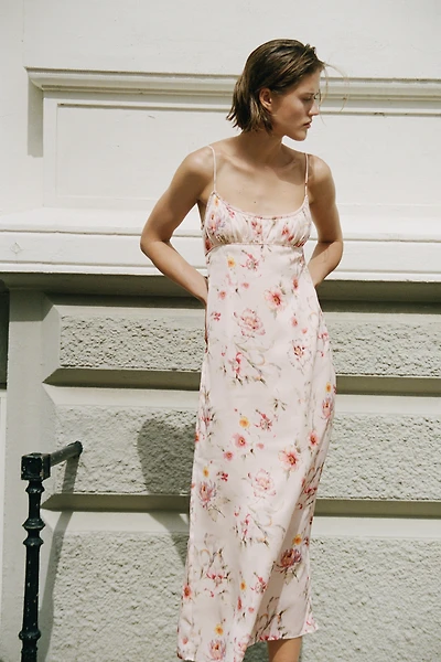 Printed Strappy Dress
