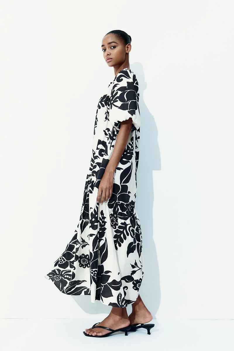Drawstring-Detail Dress