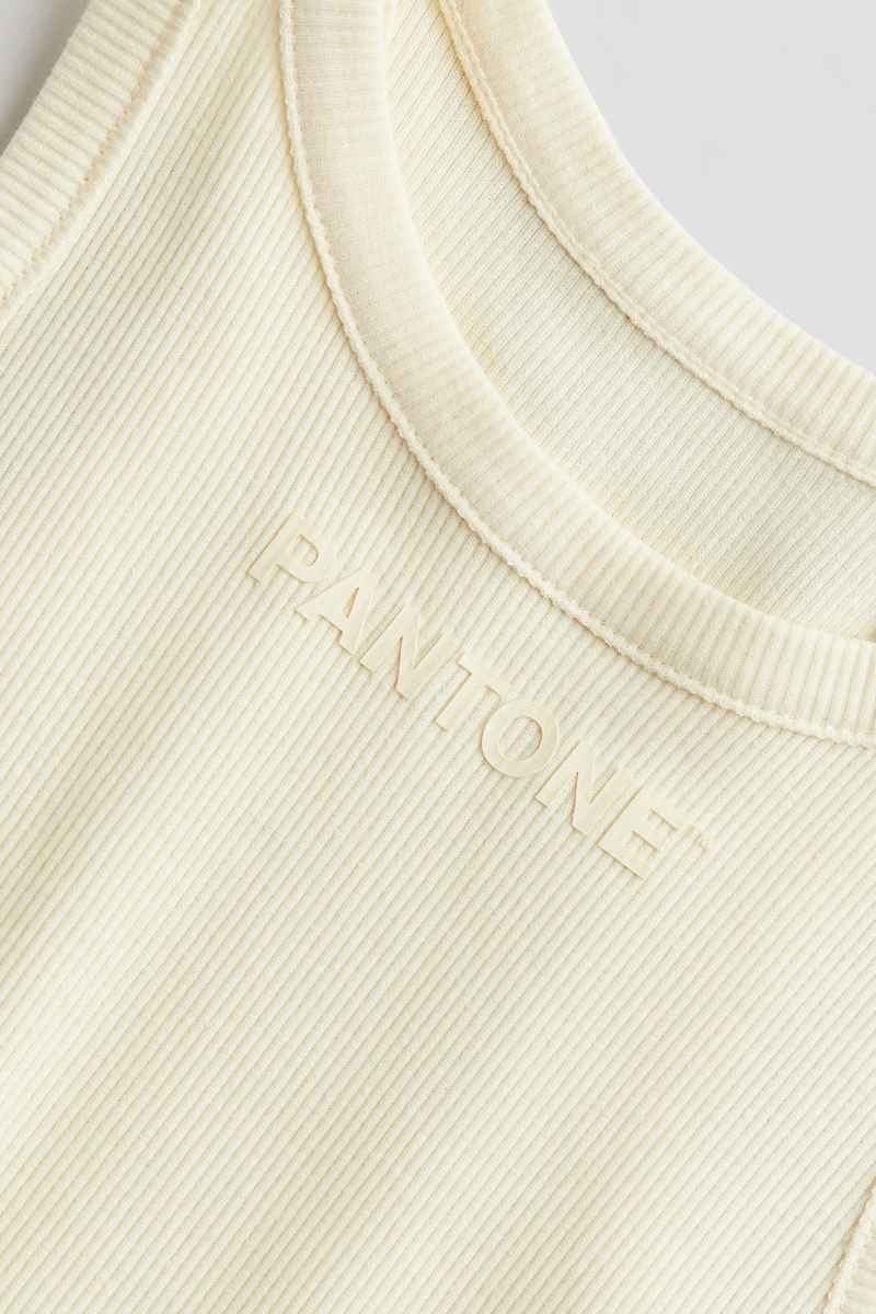 Embossed-print Tank Top