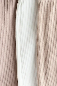 3-Pack Ribbed Cotton Pants