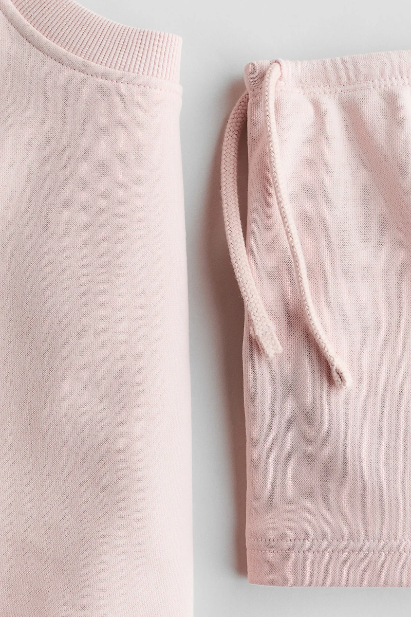 2-Piece Sweatshirt and Sweatshorts Set