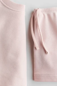 2-Piece Sweatshirt and Sweatshorts Set
