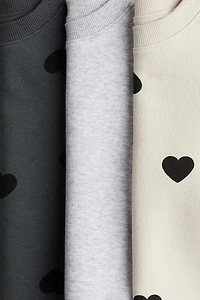 3-pack Brushed-Inside Sweatshirts