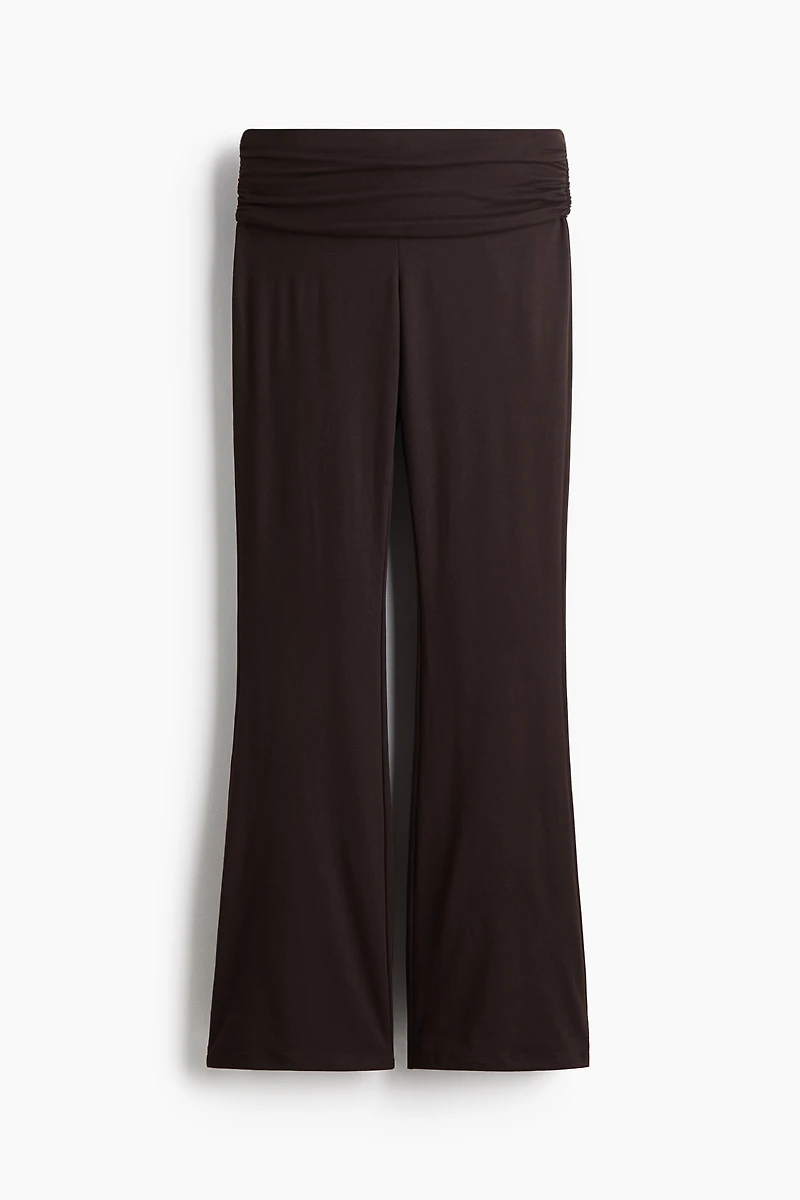 Gathered Microfiber Yoga Pants