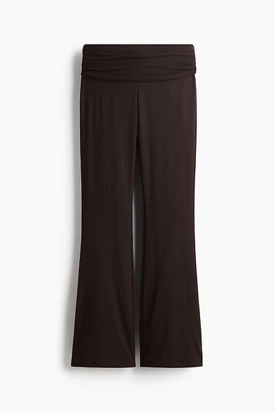 Gathered Microfiber Yoga Pants