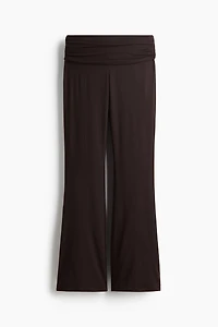 Gathered Microfiber Yoga Pants