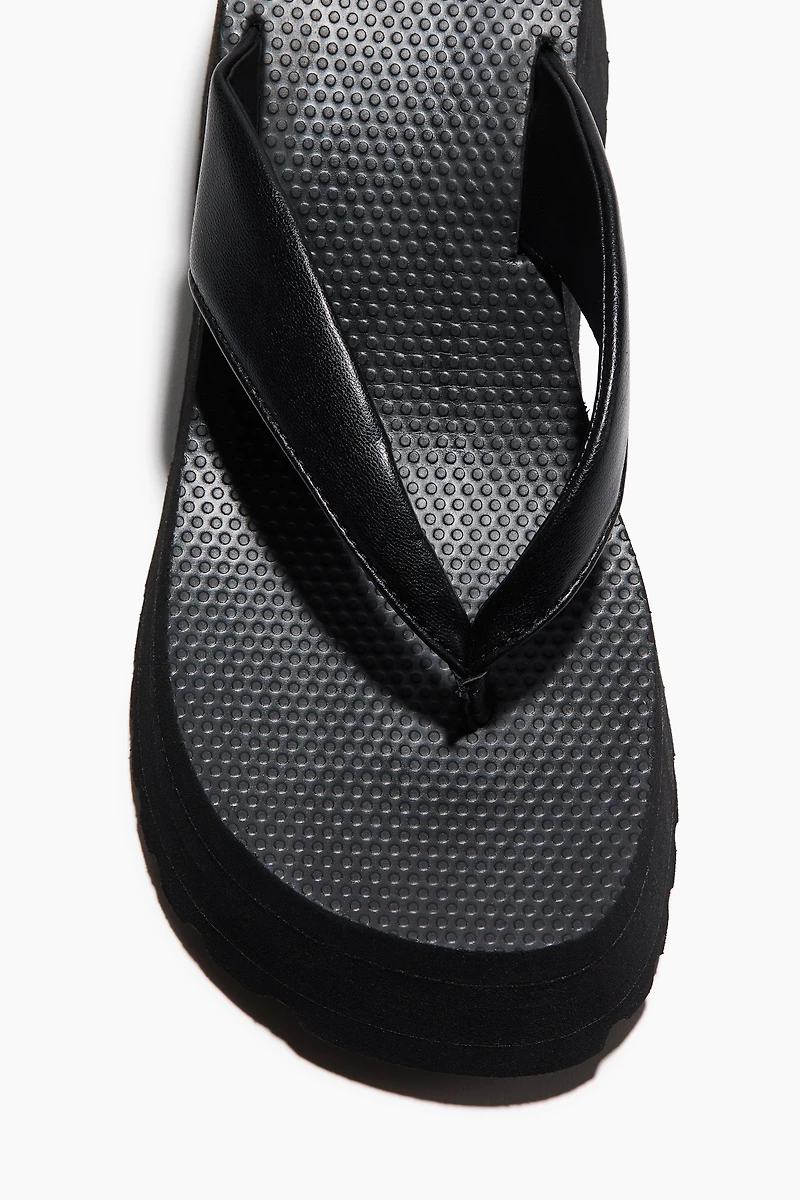 Wedge-Heeled Flip-Flops