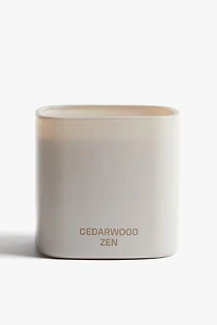 Grande bougie parfumée avec pot en verre