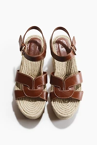 Espadrilles à talon compensé