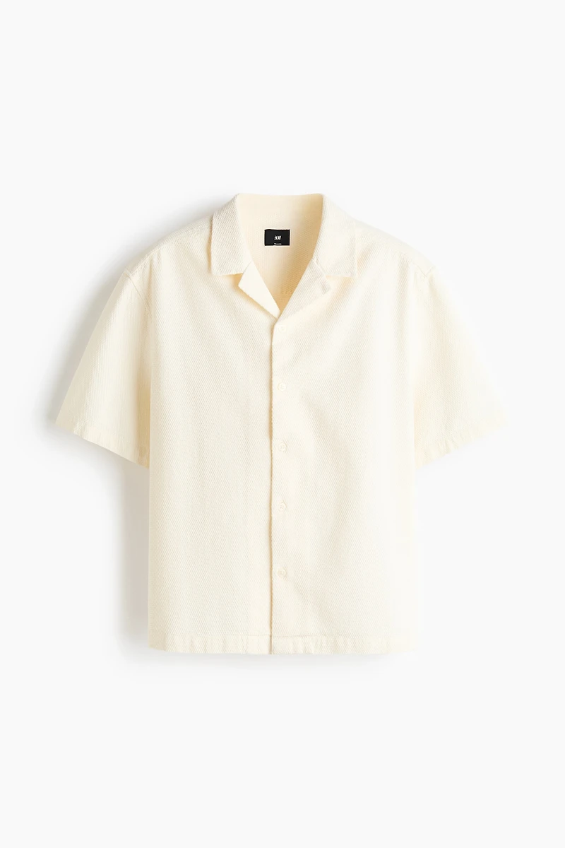Relaxed-Fit Waffled Resort Shirt
