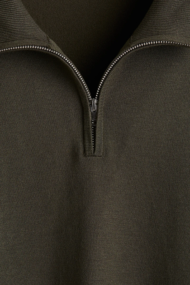 Regular-Fit Half-Zip Sweater
