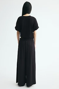 Draped Pull-On Pants