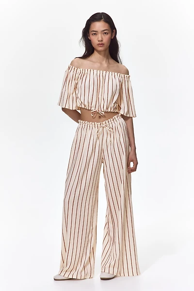 Crinkled Paper-Bag Pants