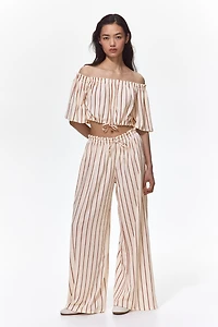 Crinkled Paper-Bag Pants