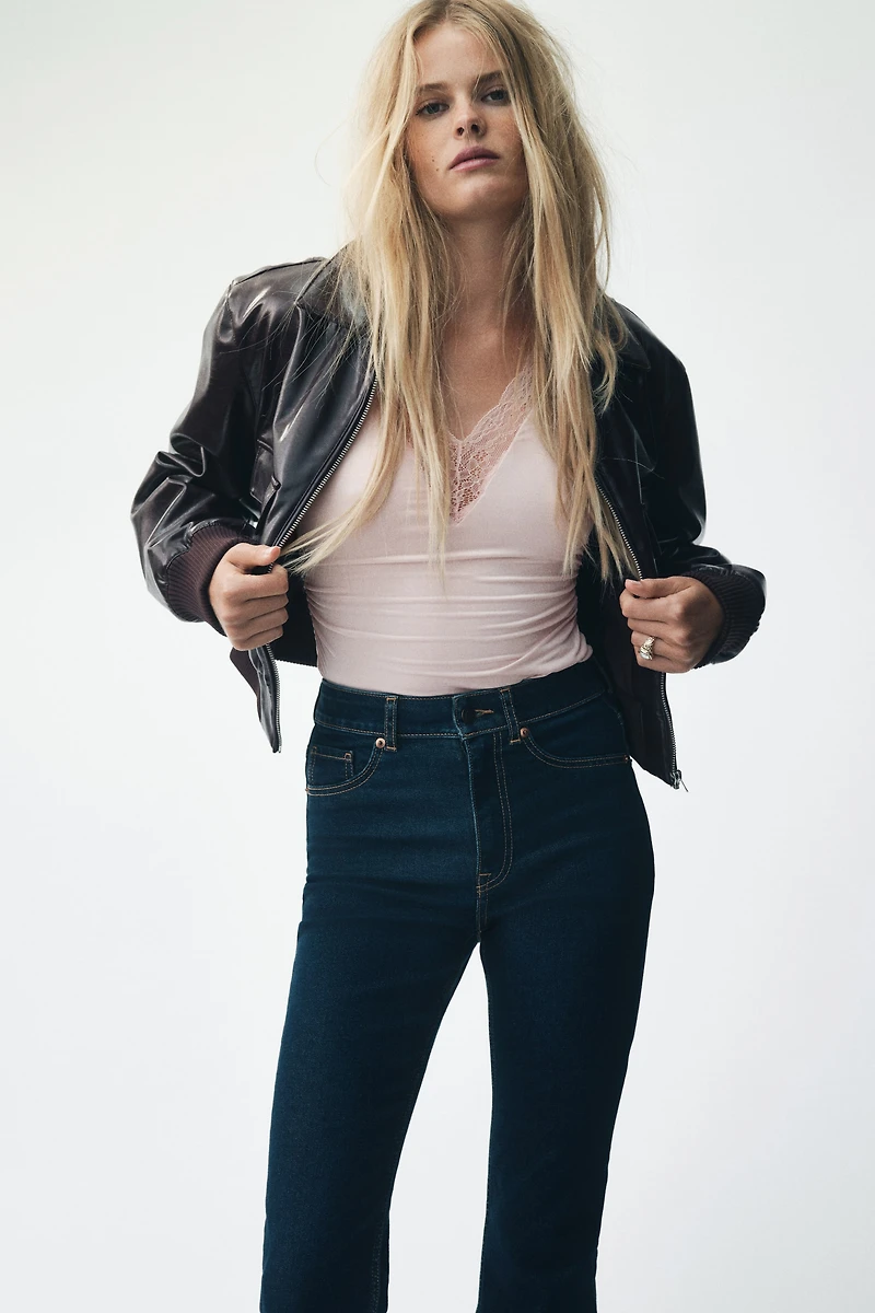 Lace-Trimmed Thong Bodysuit