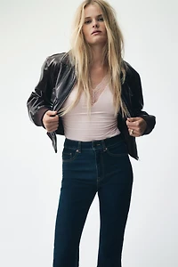 Lace-Trimmed Thong Bodysuit