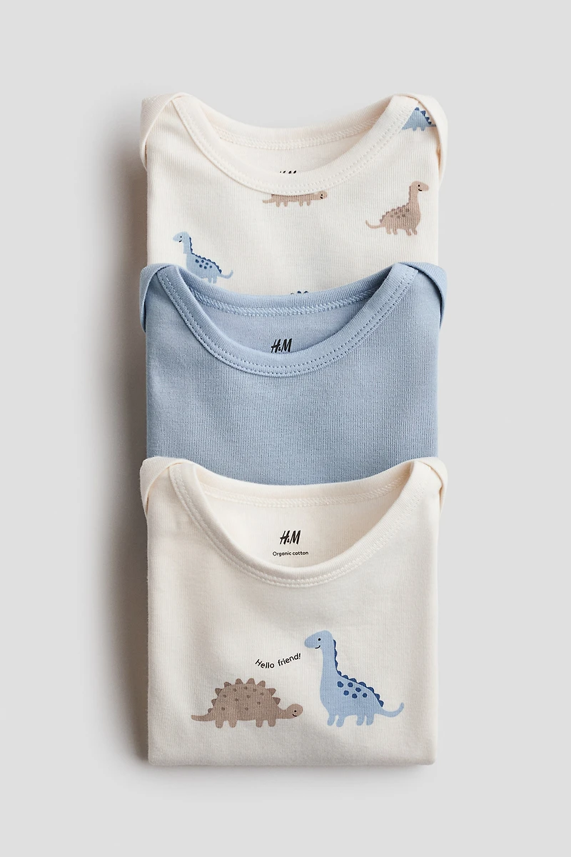 3-pack Printed Jersey Bodysuits