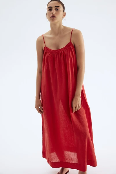 Crinkled Slip Dress