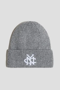 Embroidered-Detail Beanie