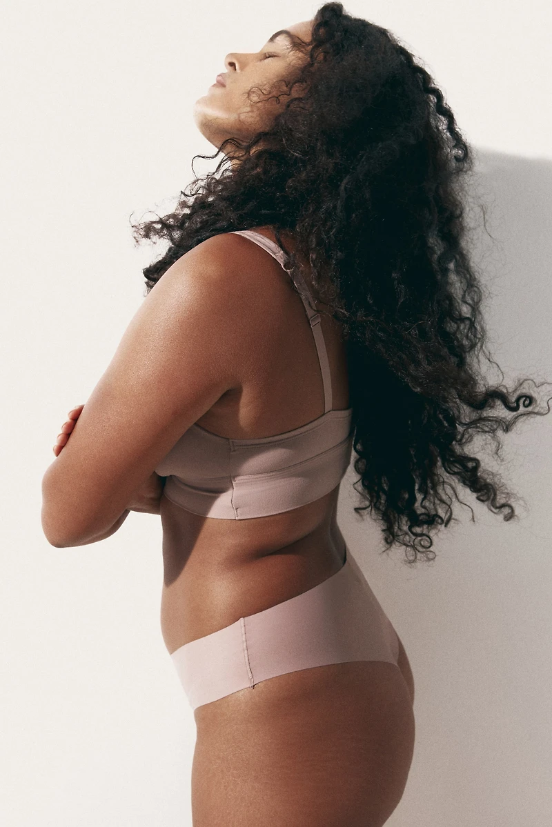 Padded Soft-Cup Microfiber Bra