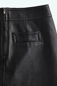 Leather Mini Skirt