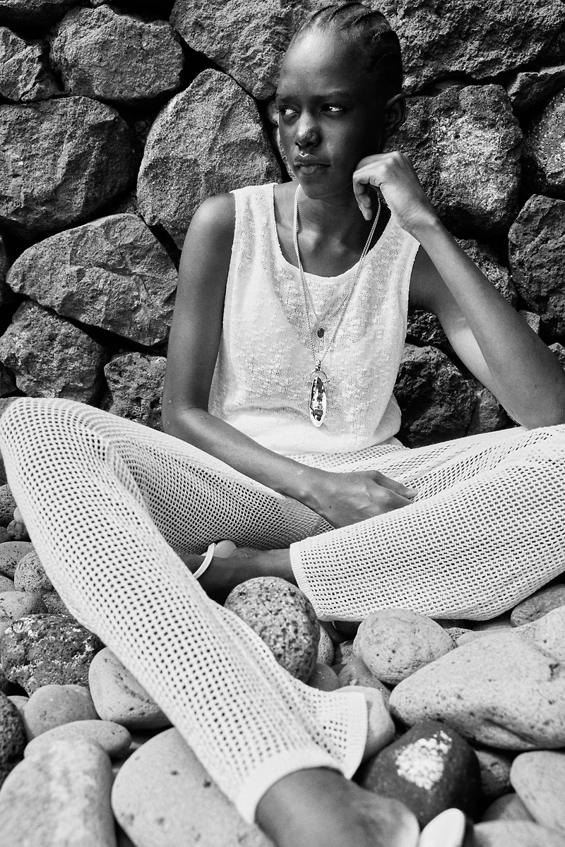 Débardeur en tricot texturé
