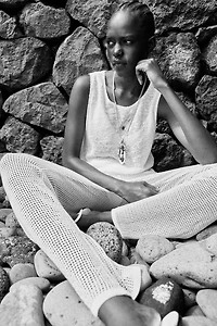 Débardeur en tricot texturé