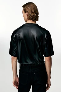 Loose Fit Satin T-Shirt