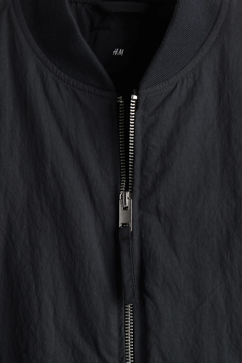 Blouson d'aviateur ample en nylon