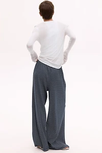 Ribbed Drawstring Pants