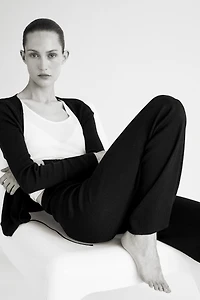 Rib-Knit Pants
