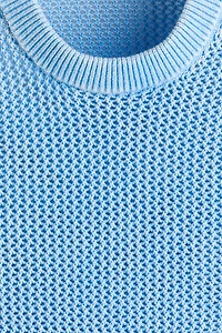 Regular-Fit Open-Knit Sweater Vest
