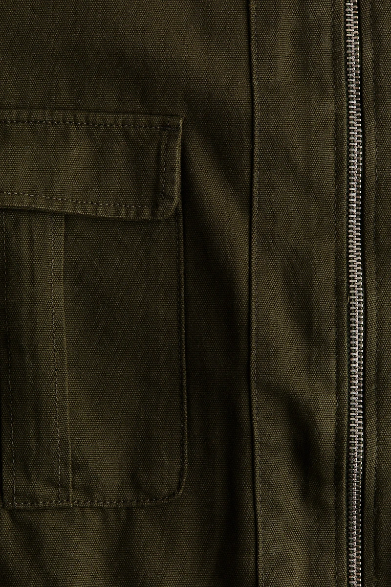 Drawstring-Detail Utility Jacket