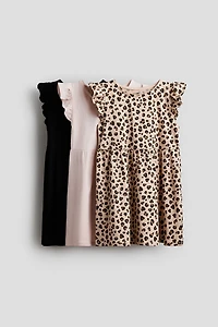 3-Pack Flutter-Sleeved Dresses