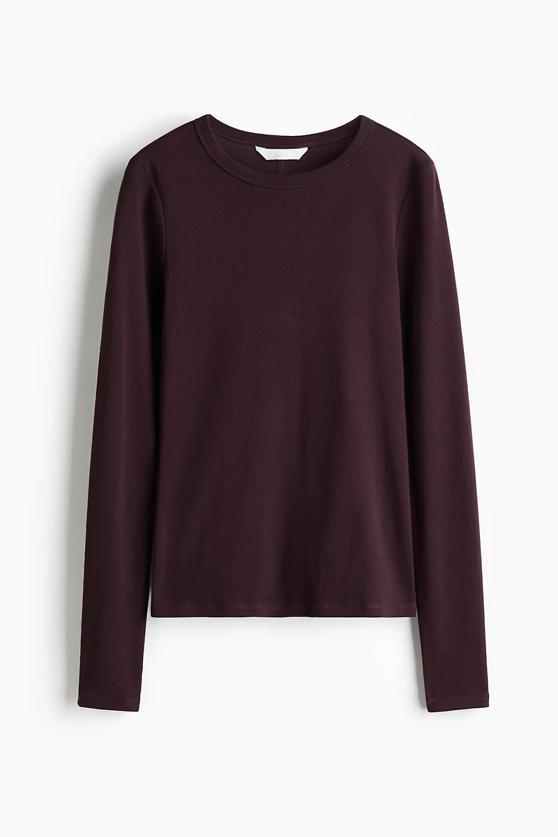 Long-sleeved Jersey Top