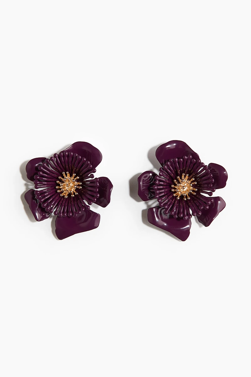Boucles d'oreilles d'exception en forme de fleurs