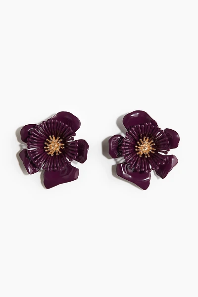 Boucles d'oreilles d'exception en forme de fleurs