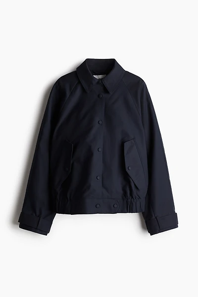 Twill Jacket with Collar