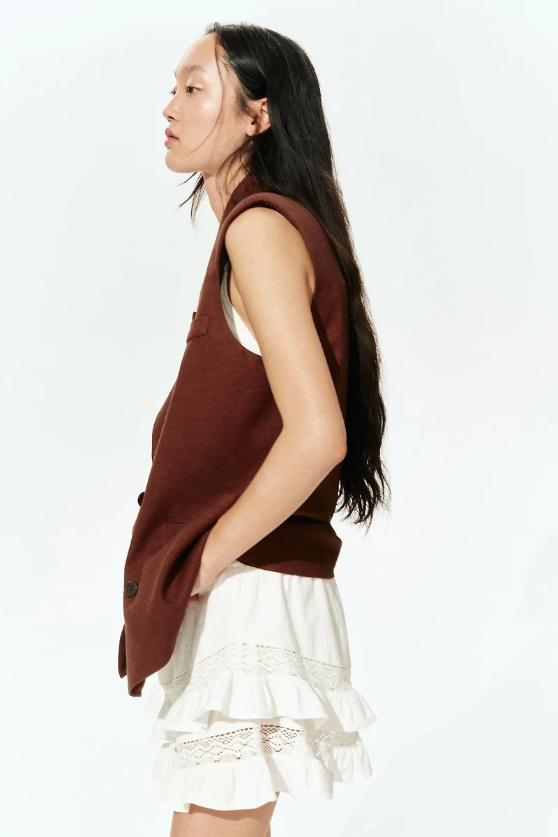 Linen-Blend Vest