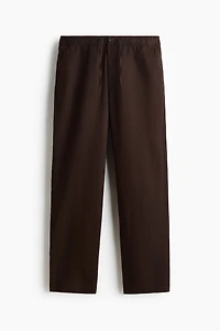 Regular-Fit Linen-Blend Pants