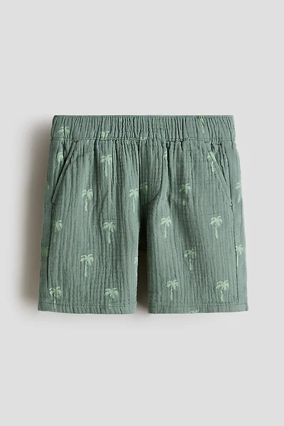 Short en mousseline de coton
