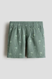 Short en mousseline de coton