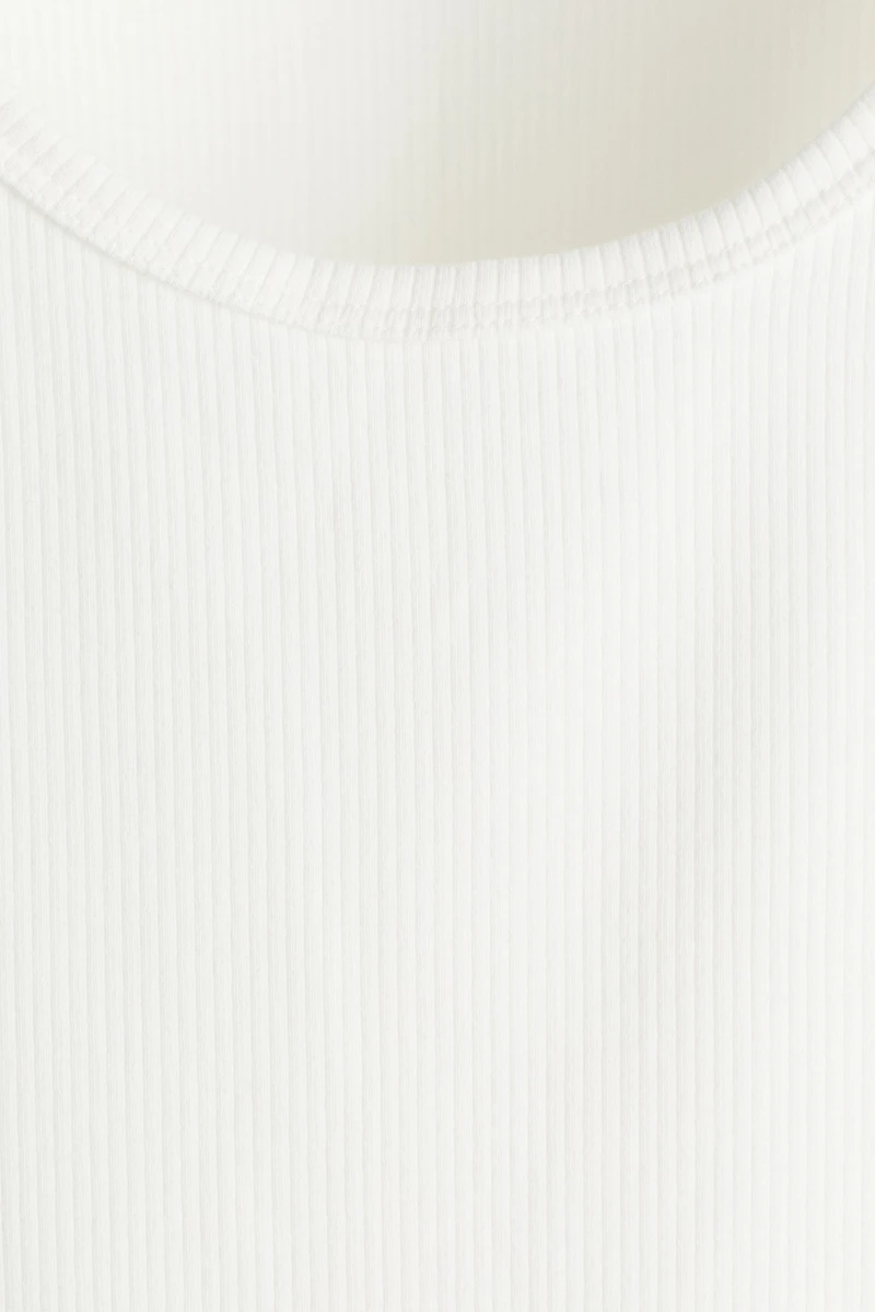Slim-Fit Ribbed Tank Top