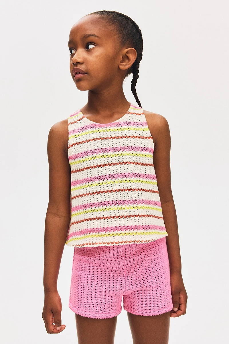 Textured-Knit Shorts