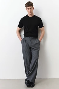 T-shirt près du corps en fin tricot